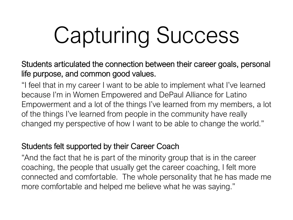 capturing success 1