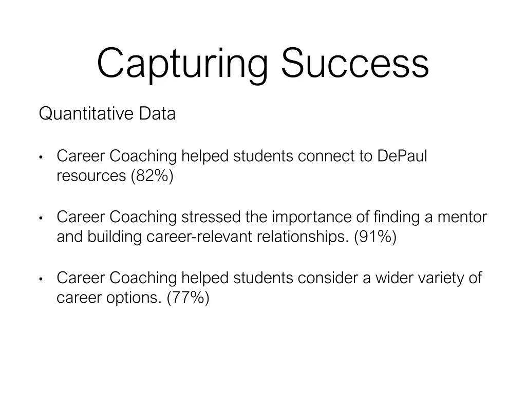 capturing success