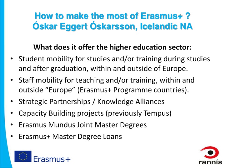 how to make the most of erasmus skar eggert