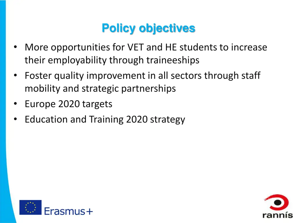 policy objectives