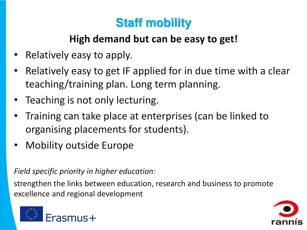 staff mobility