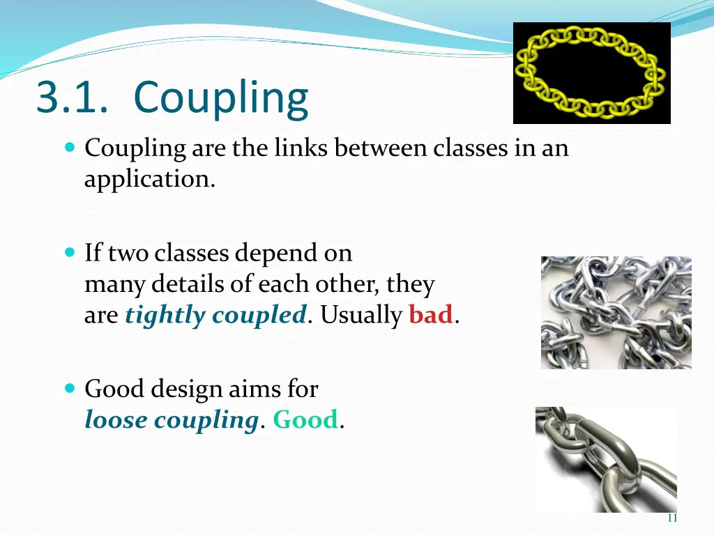 3 1 coupling coupling are the links between