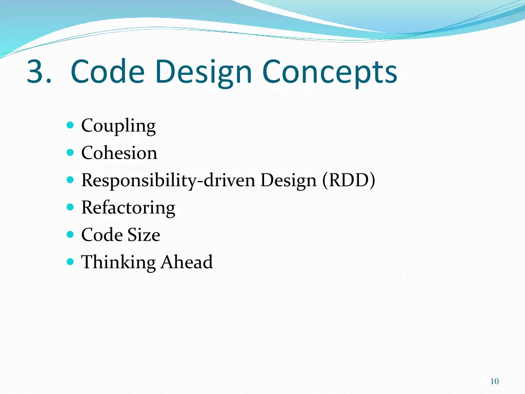 3 code design concepts