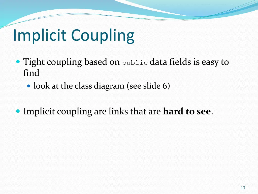 implicit coupling