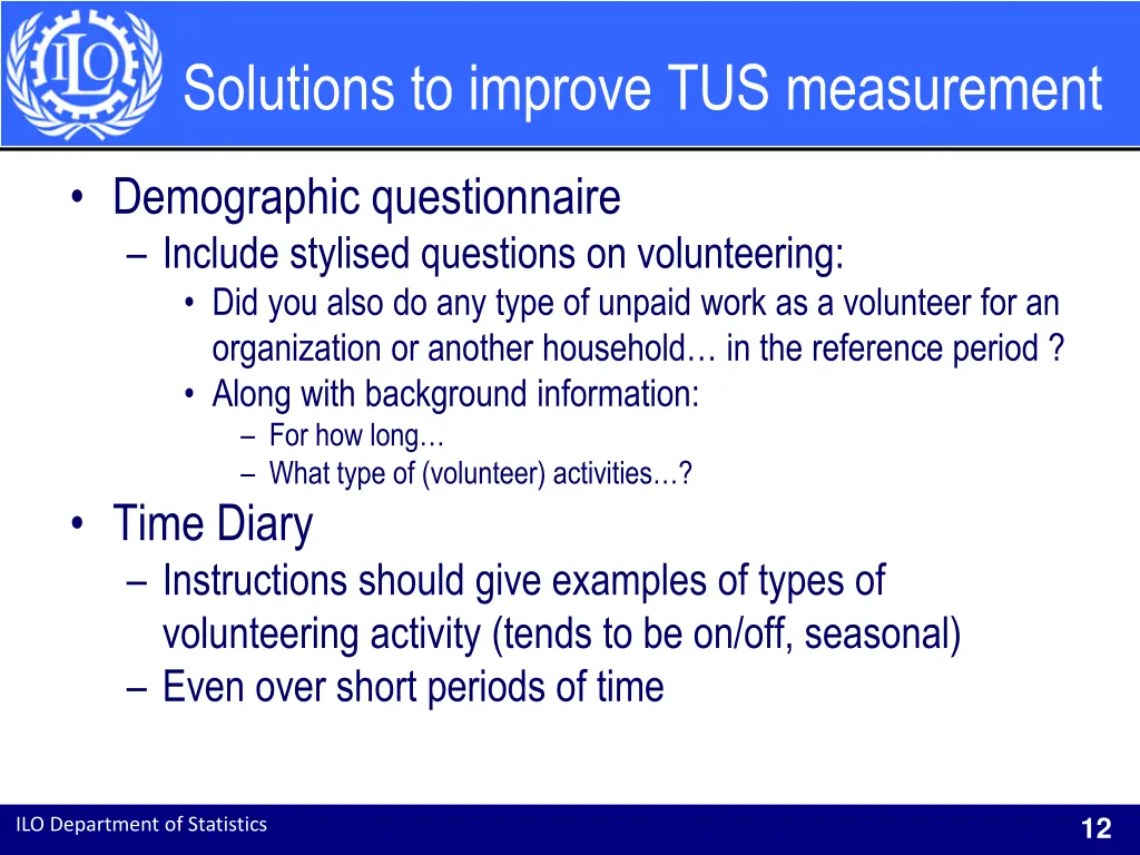 solutions to improve tus measurement