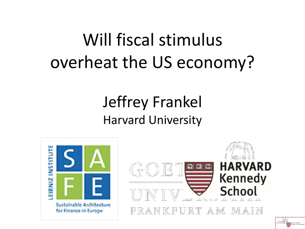 will fiscal stimulus overheat the us economy 1