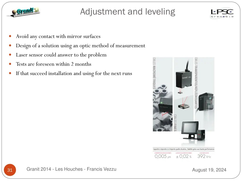 adjustment and leveling 2