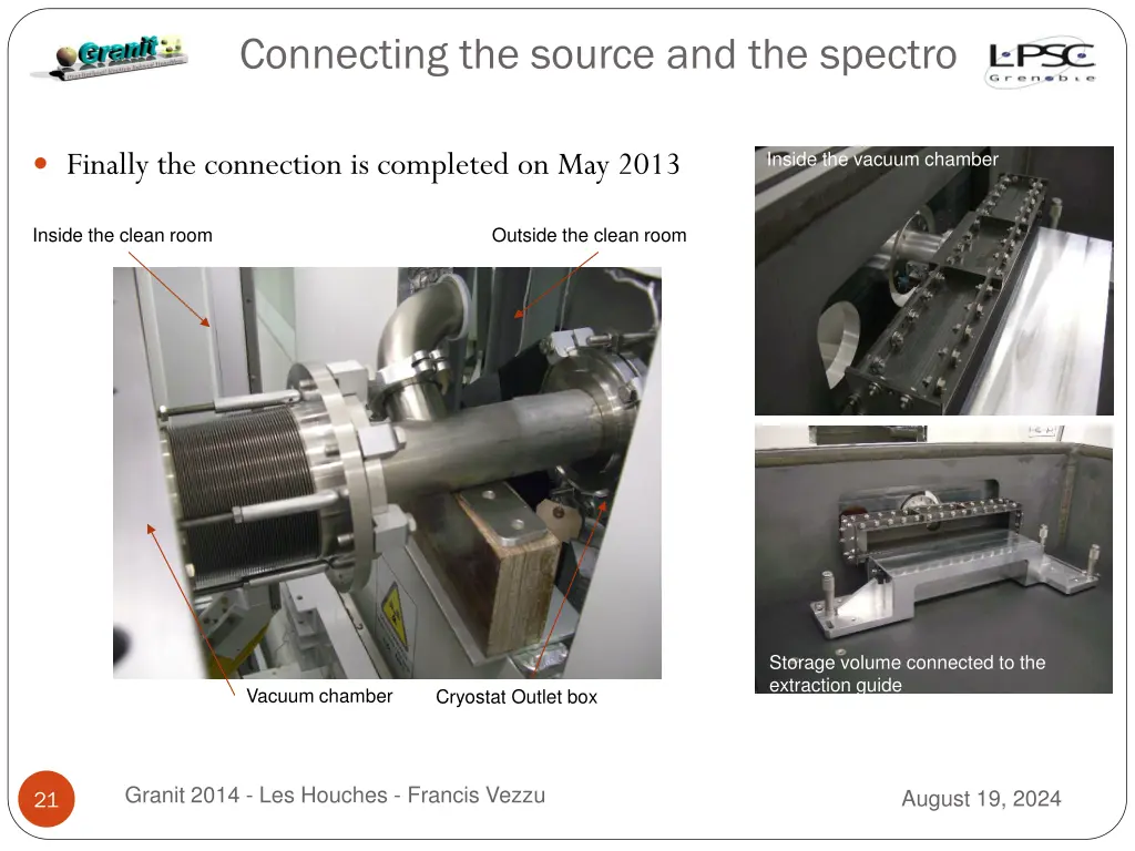 connecting the source and the spectro 1