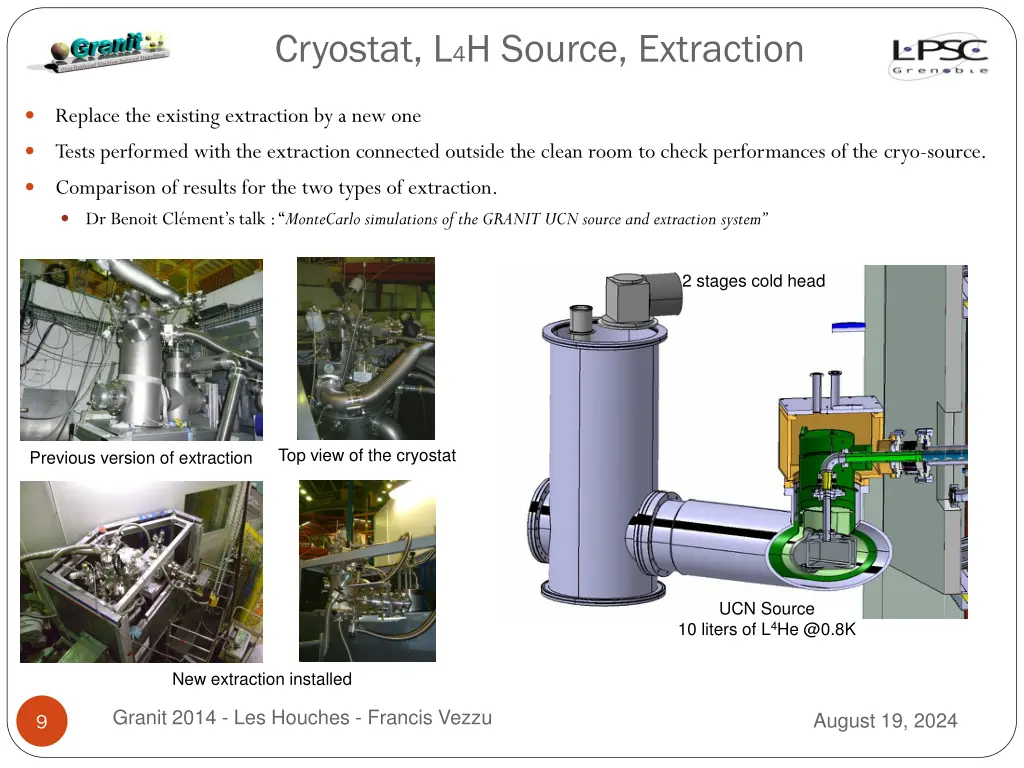 cryostat l 4 h source extraction