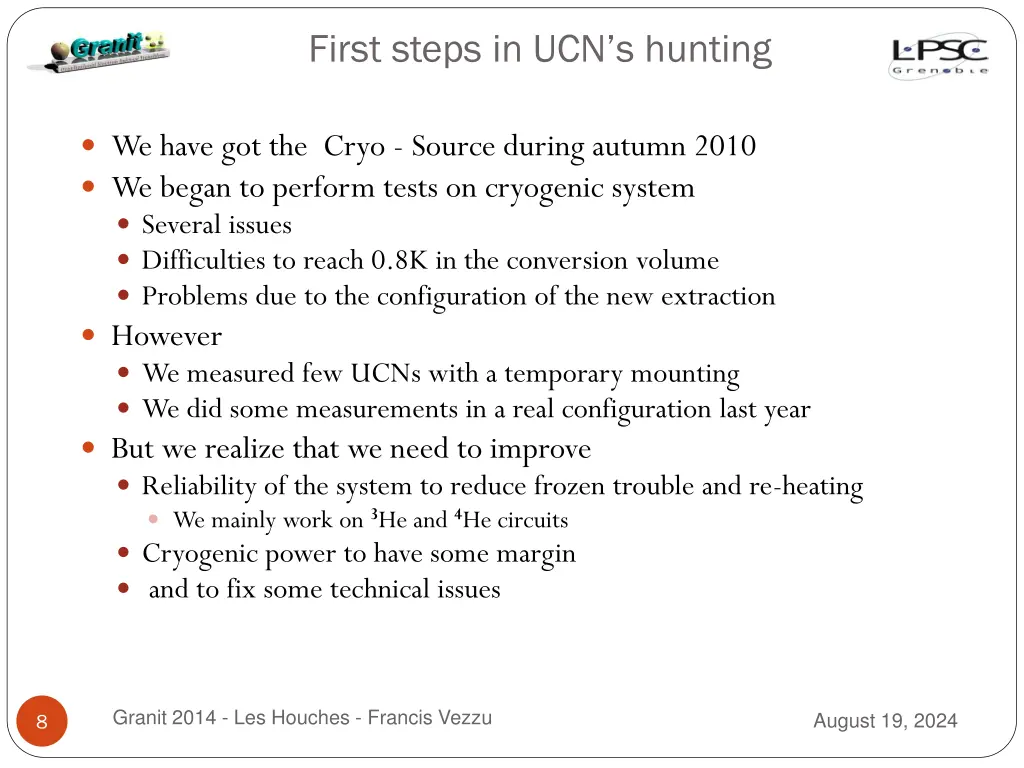 first steps in ucn s hunting