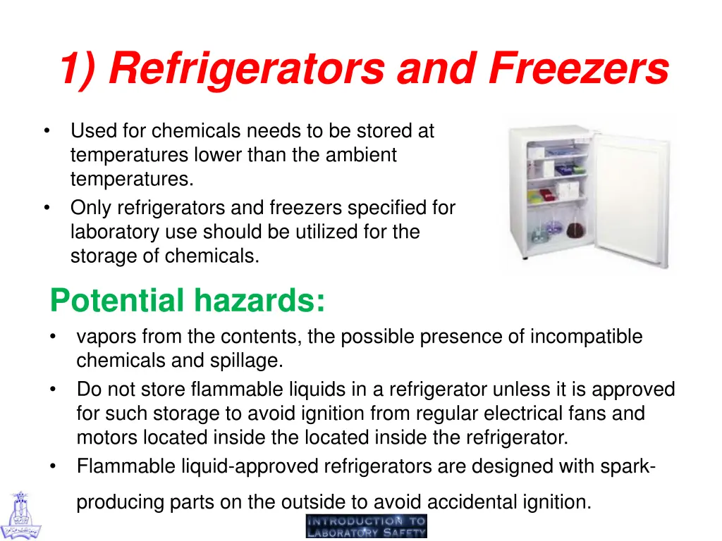 1 refrigerators and freezers