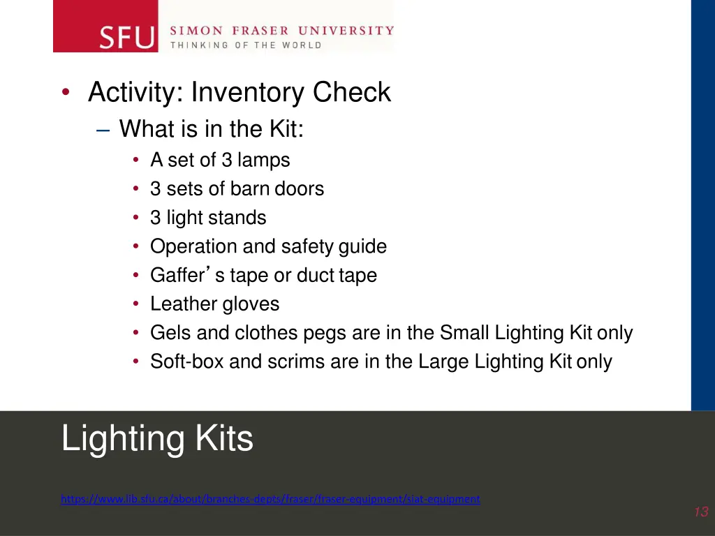 activity inventory check what