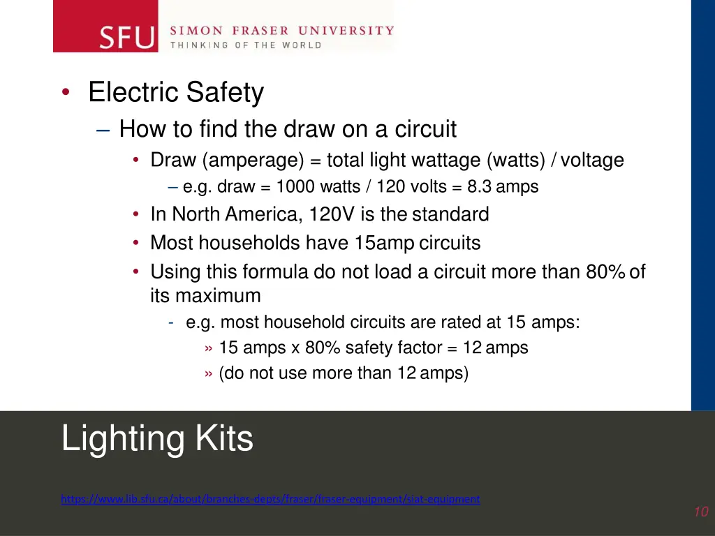 electric safety how to find the draw on a circuit