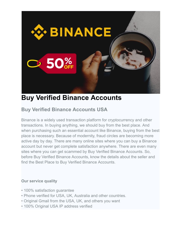 buy verified binance accounts