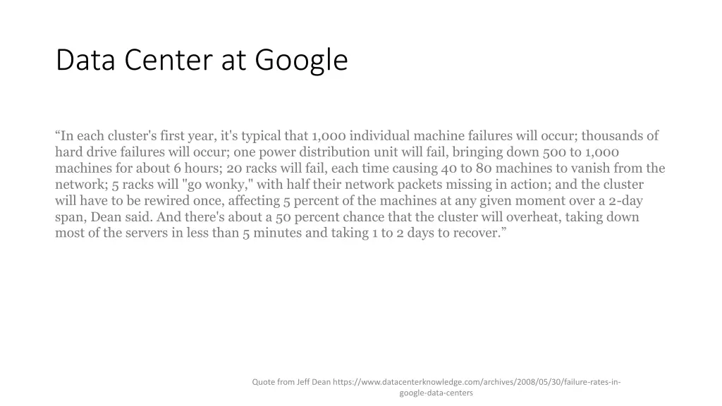 data center at google