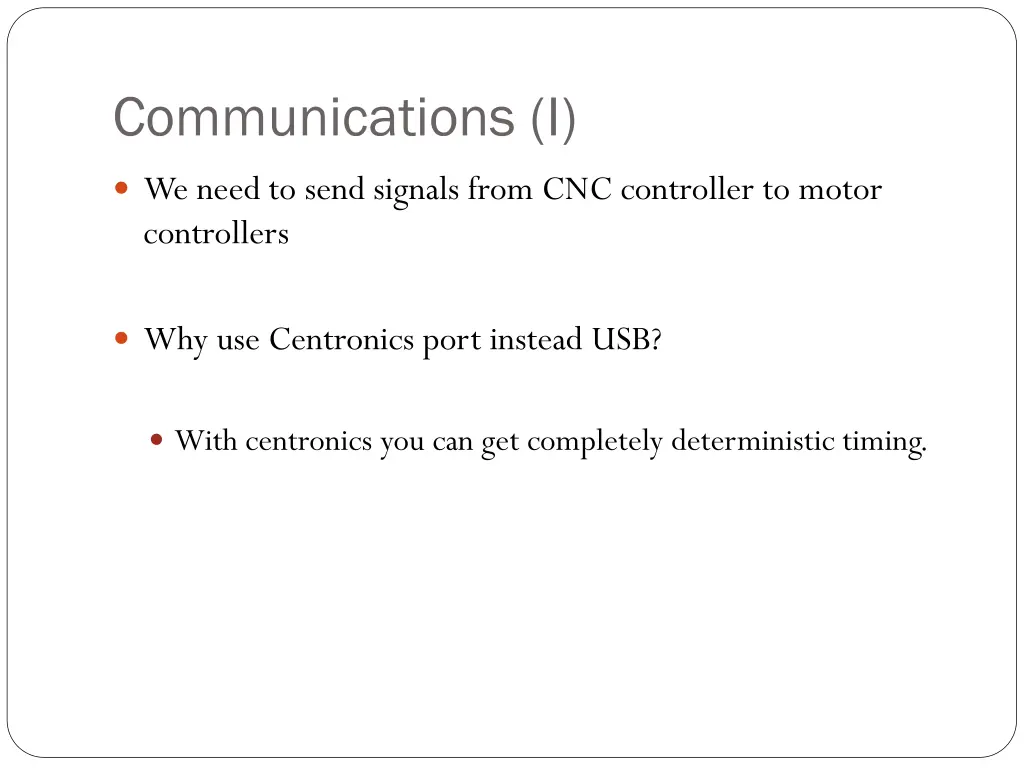 communications i