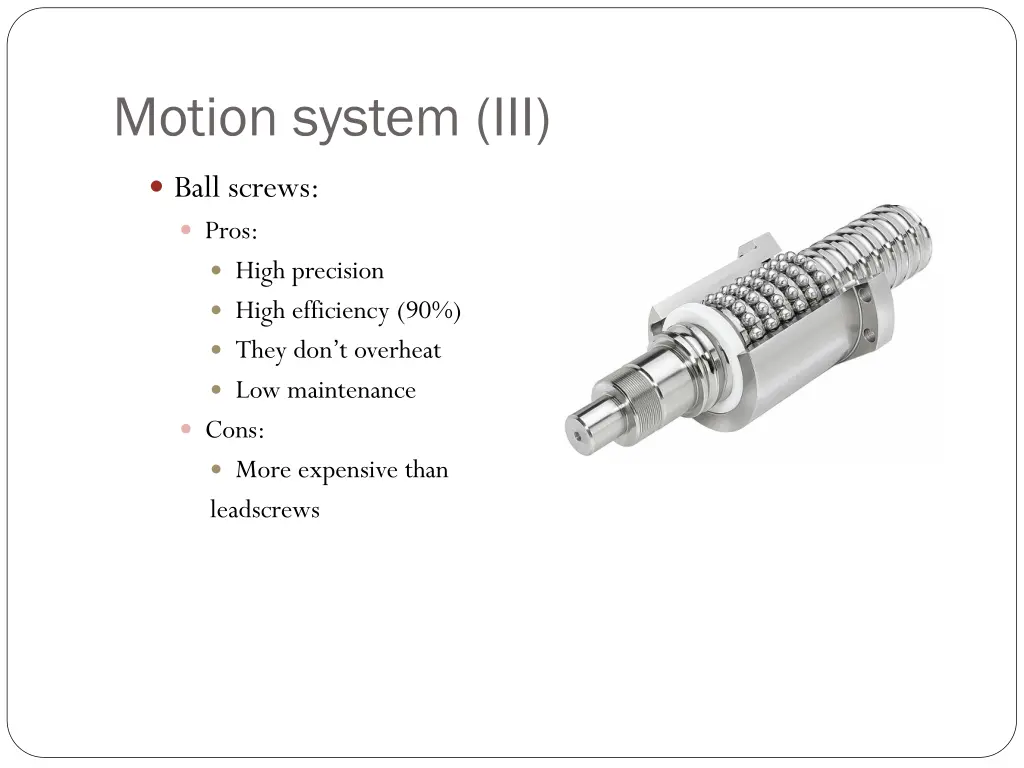 motion system iii