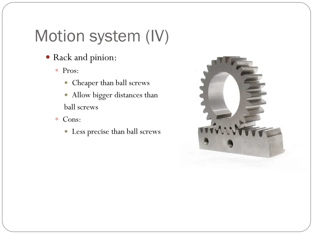 motion system iv