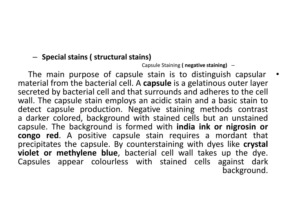 special stains structural stains