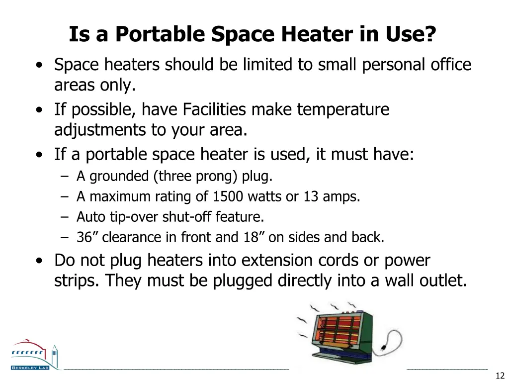 is a portable space heater in use space heaters