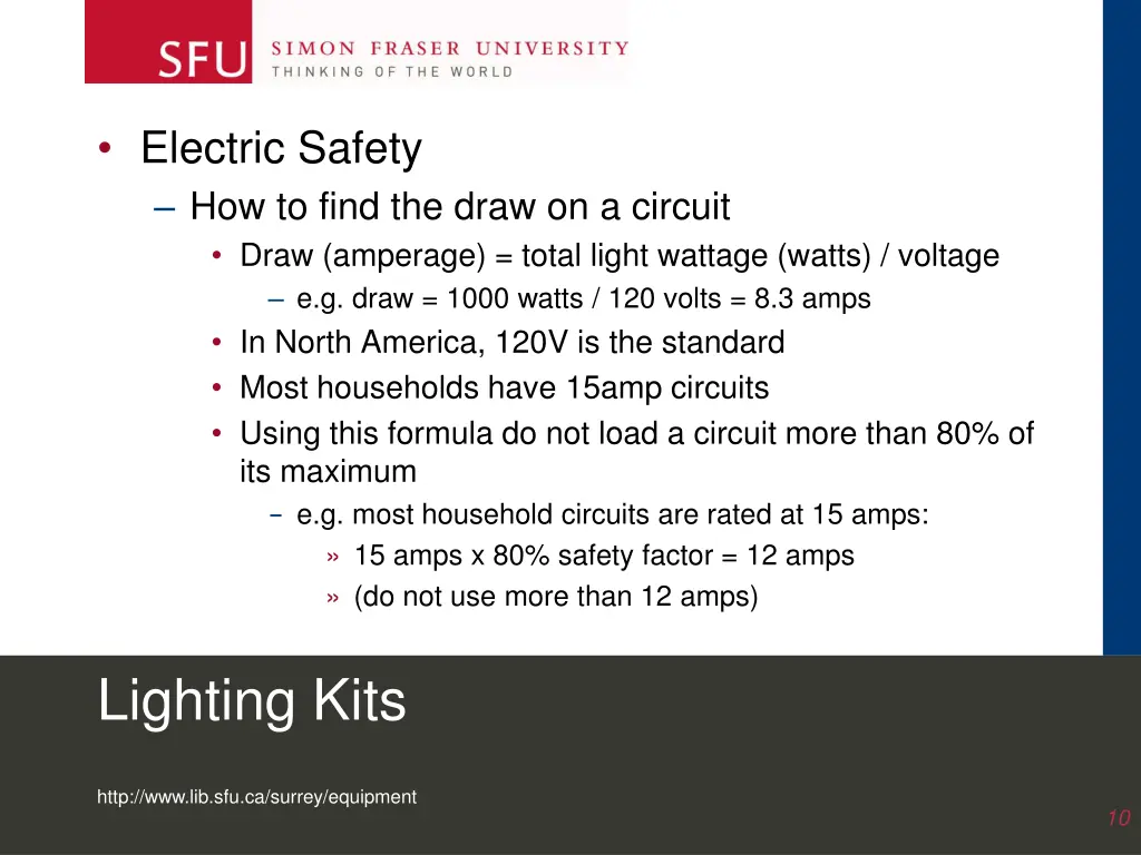 electric safety how to find the draw on a circuit