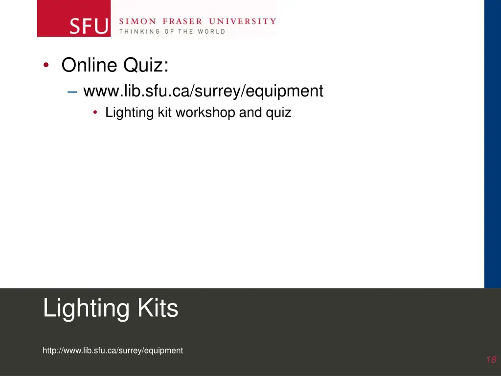 online quiz www lib sfu ca surrey equipment