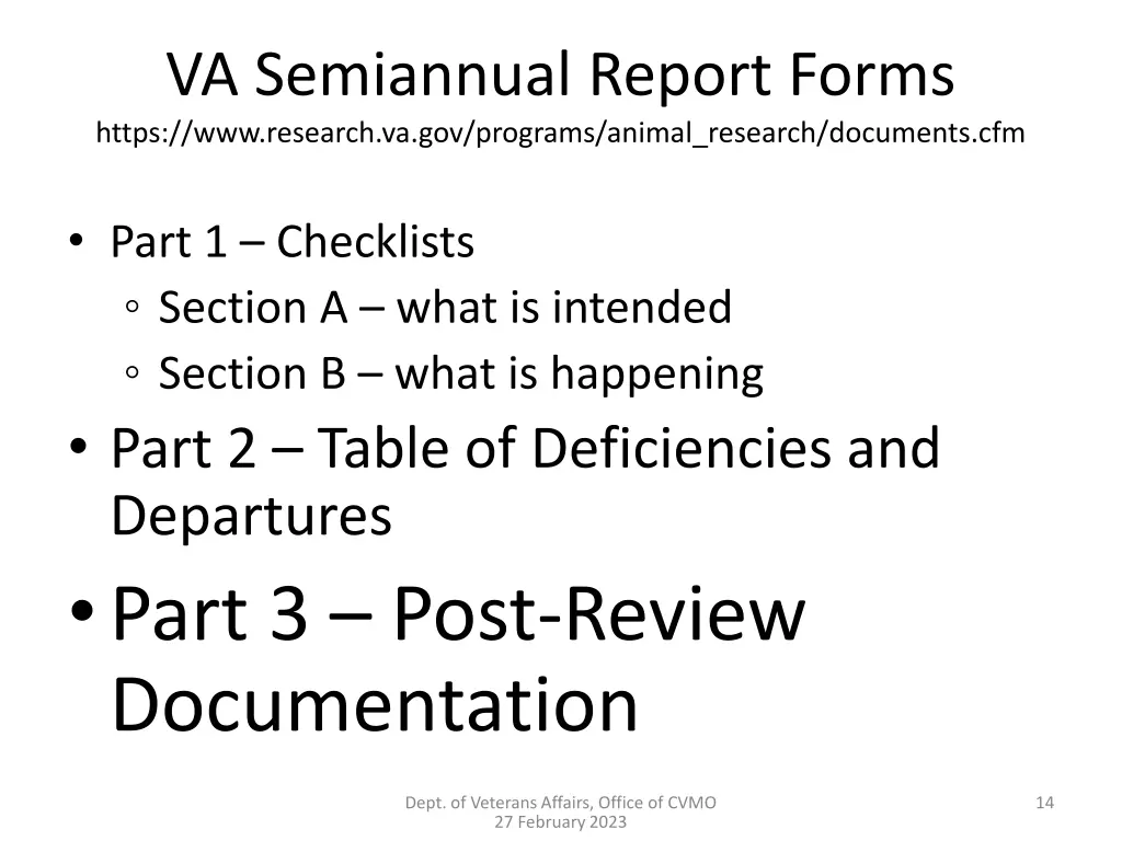 va semiannual report forms https www research