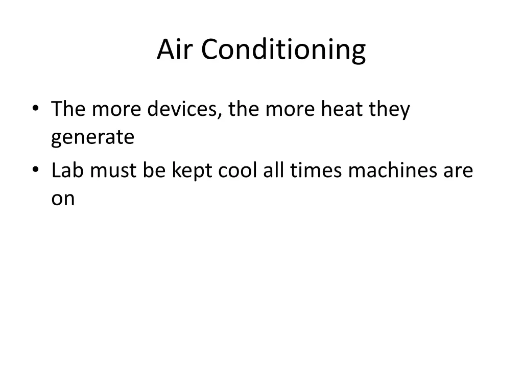 air conditioning