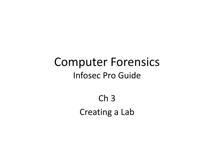 computer forensics infosec pro guide