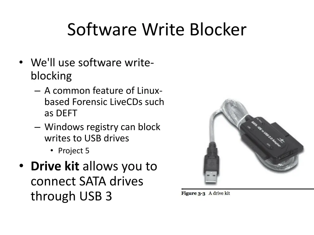 software write blocker