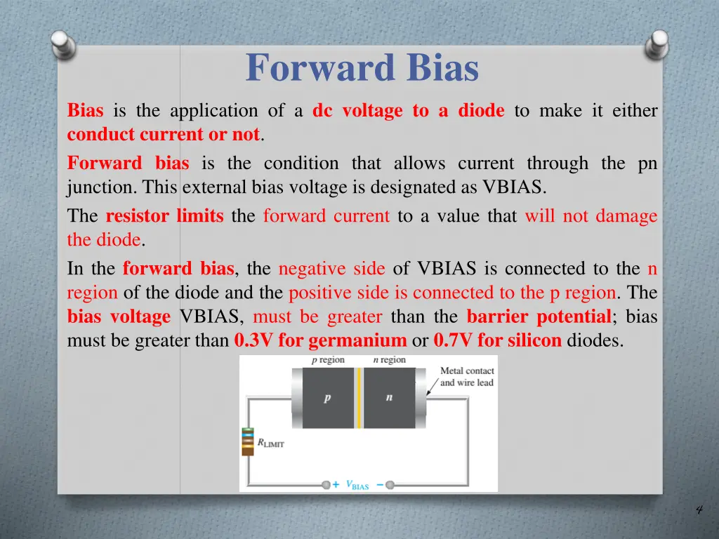 forward bias