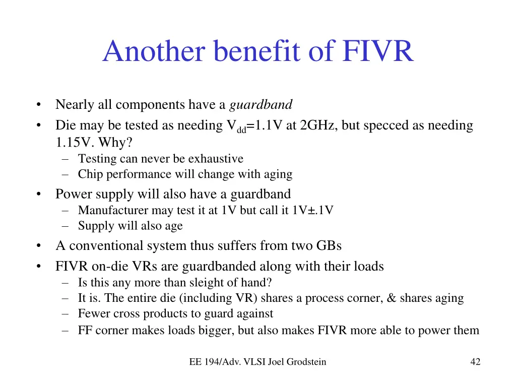 another benefit of fivr