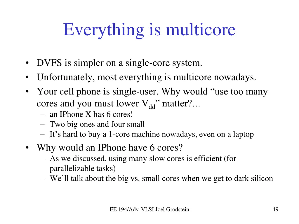 everything is multicore