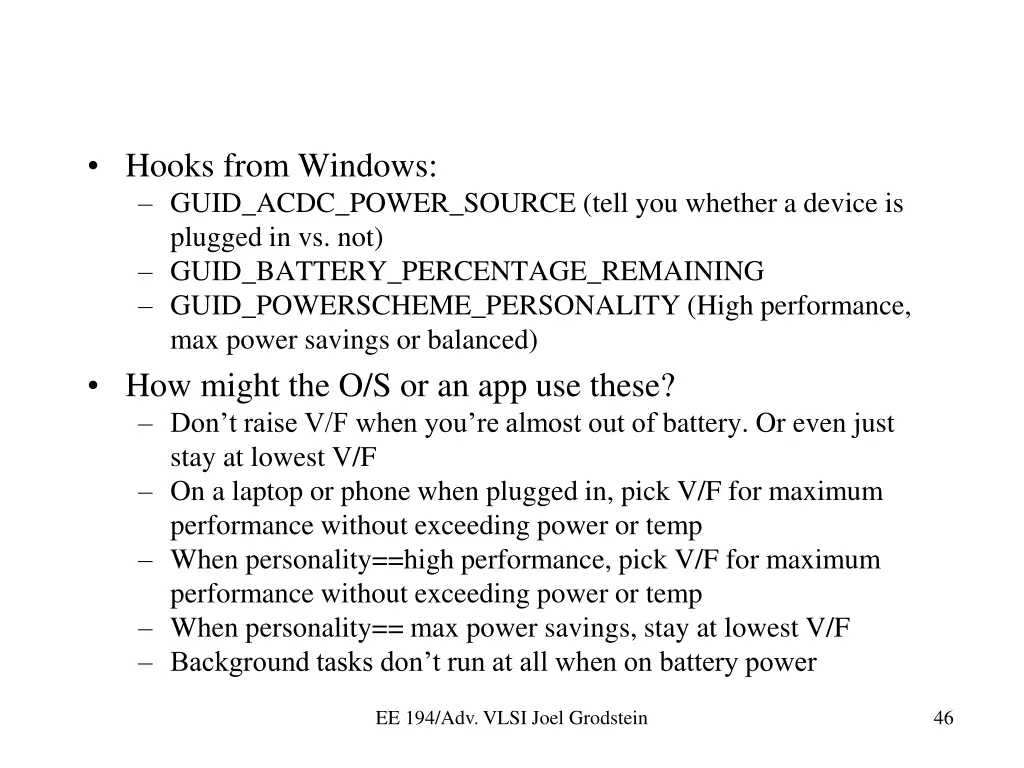 hooks from windows guid acdc power source tell