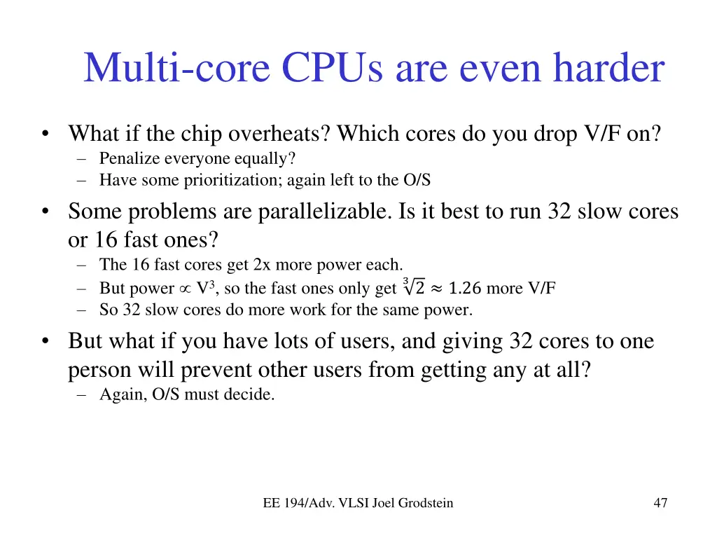 multi core cpus are even harder