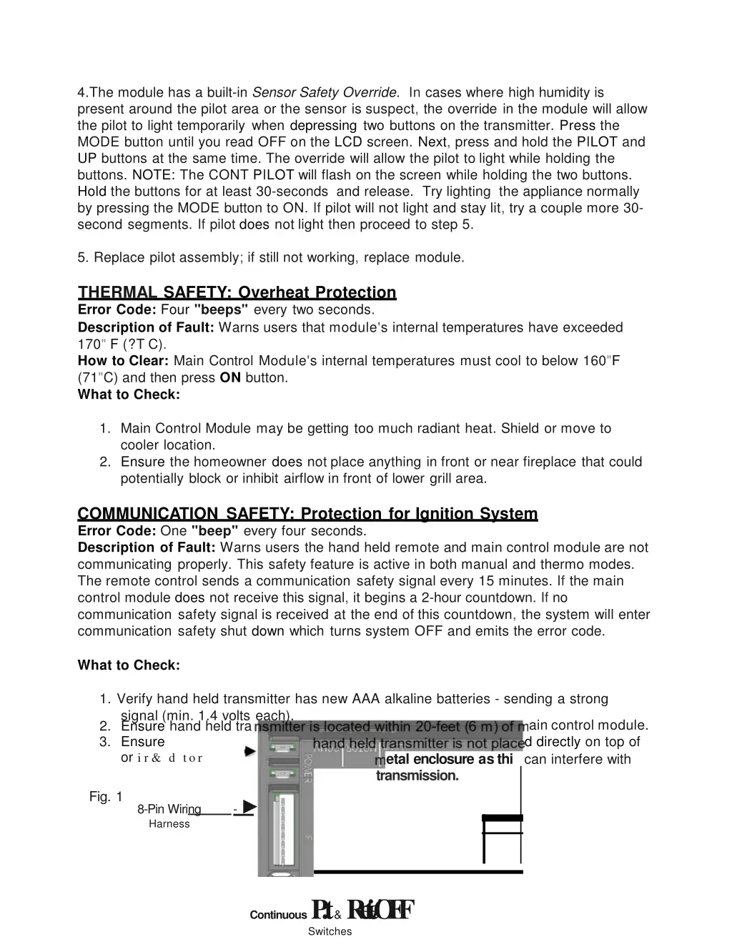 4 the module has a built in sensor safety