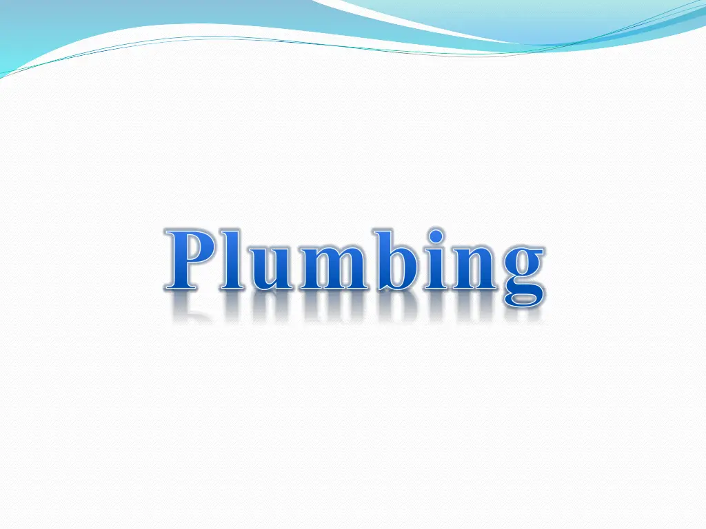 plumbing