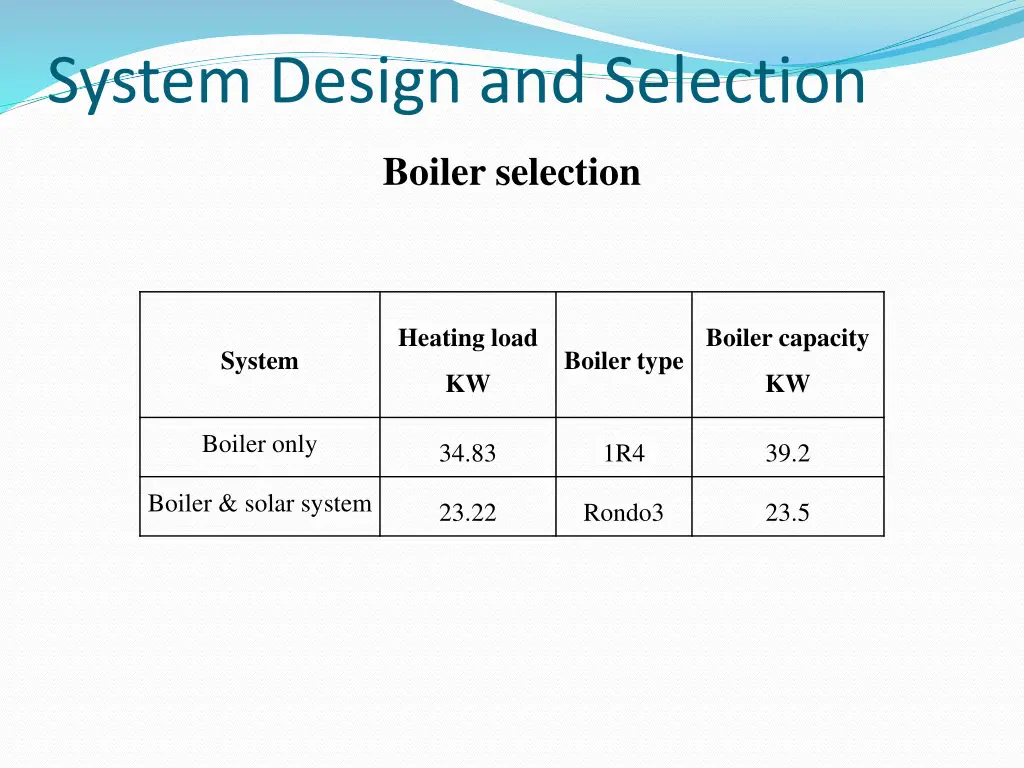 system design and selection 2