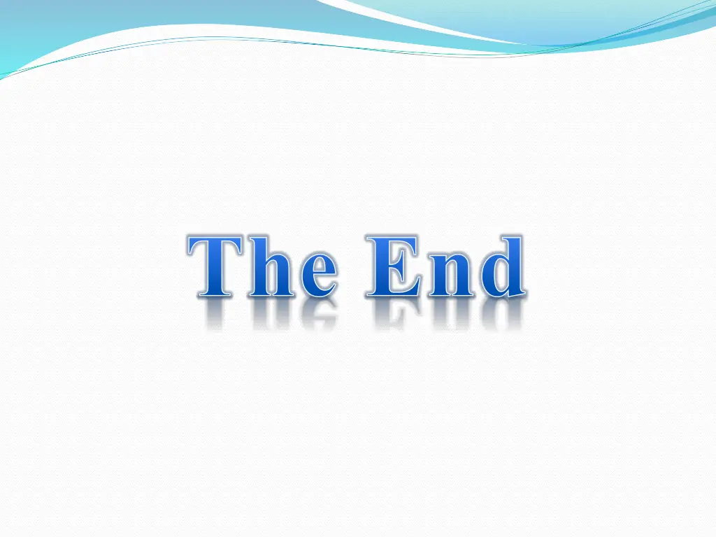 the end