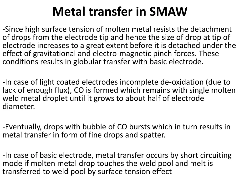 metal transfer in smaw 1