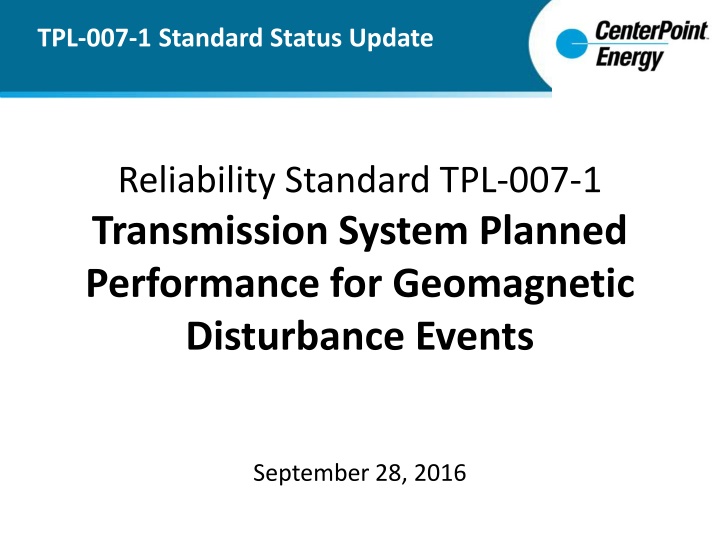 tpl 007 1 standard status update