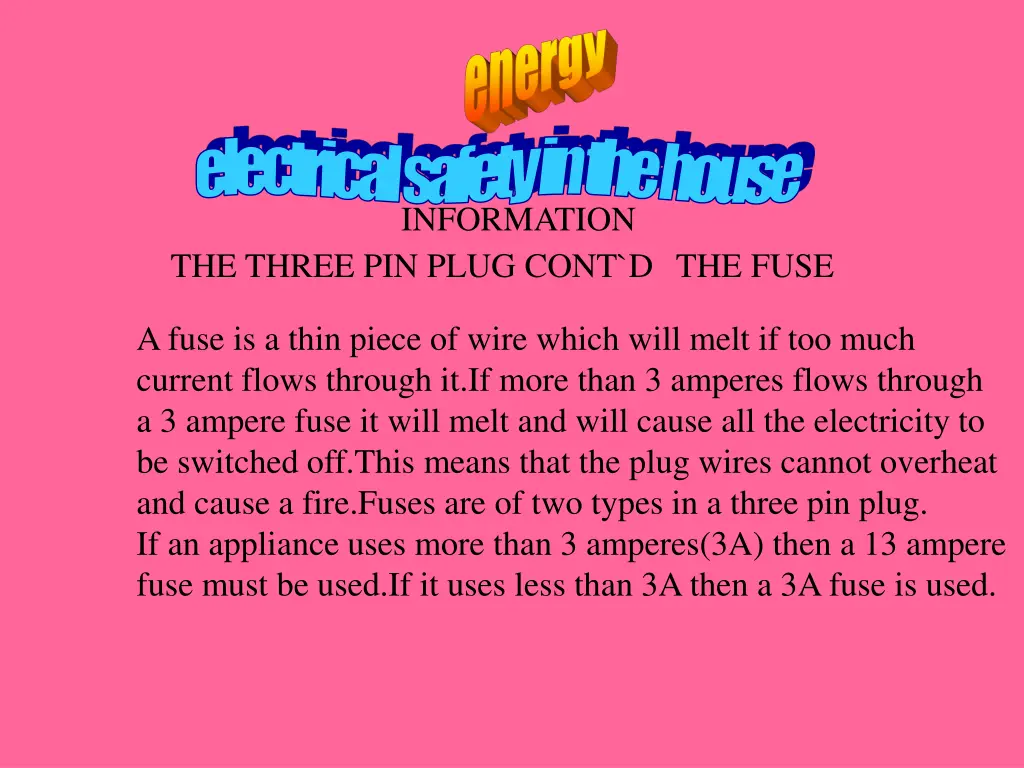 electrical safety in the house information