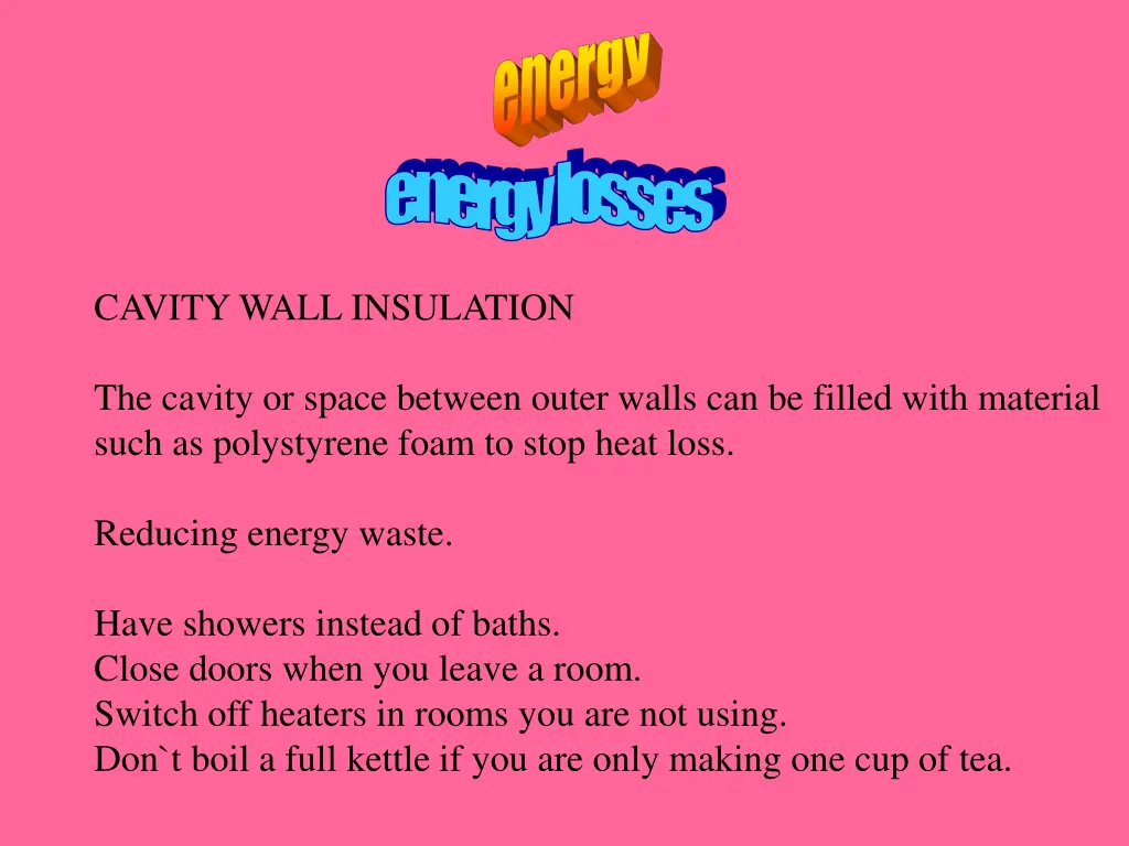 energy losses 5