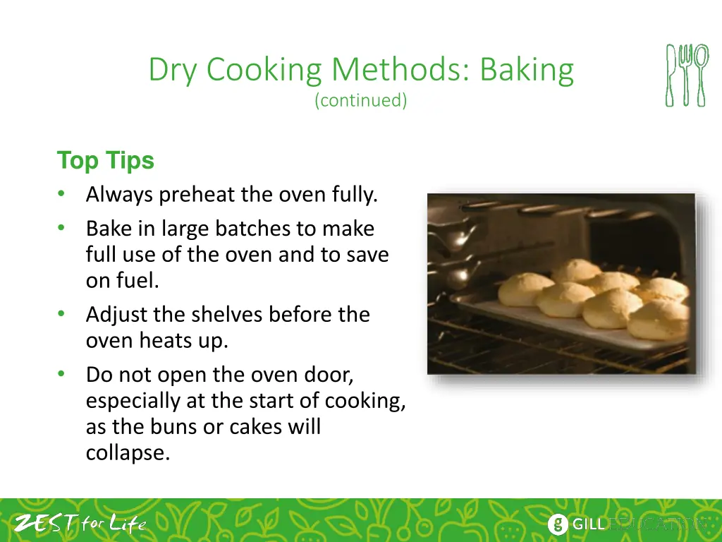 dry cooking methods baking continued 1