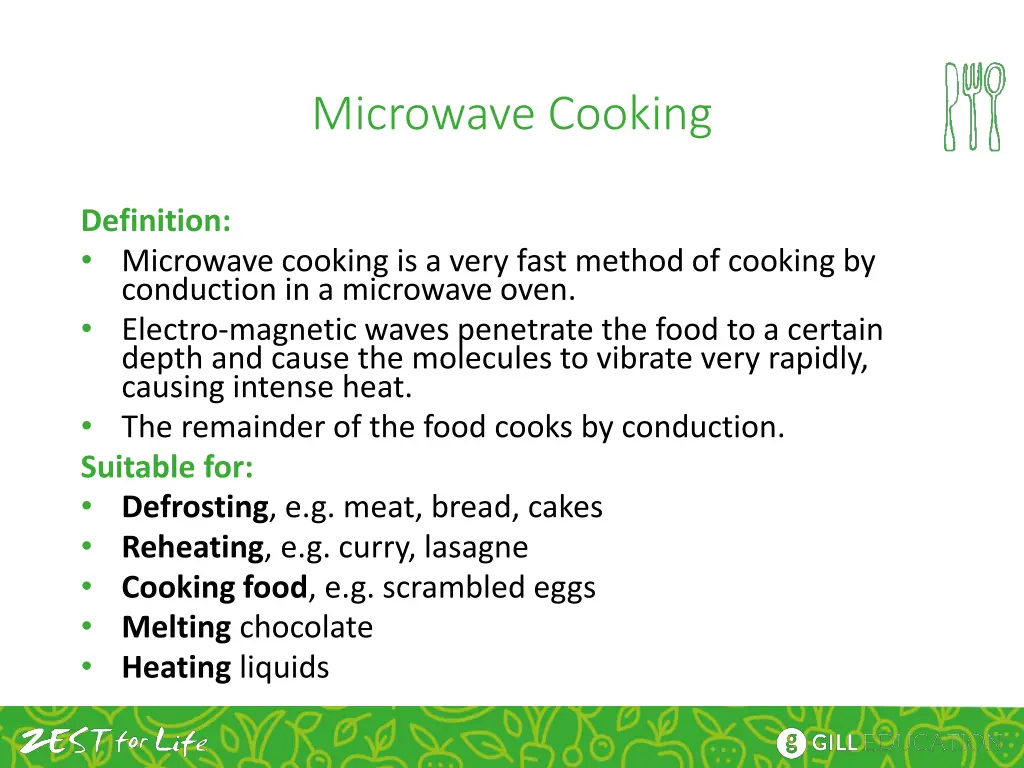 microwave cooking