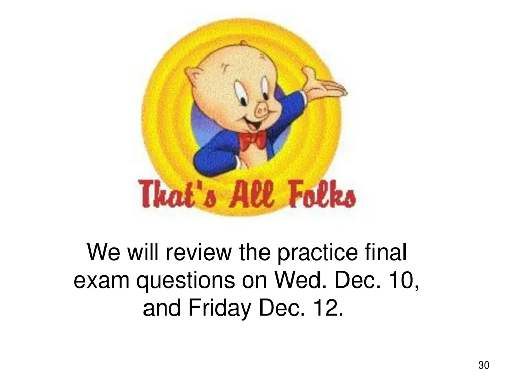 we will review the practice final exam questions