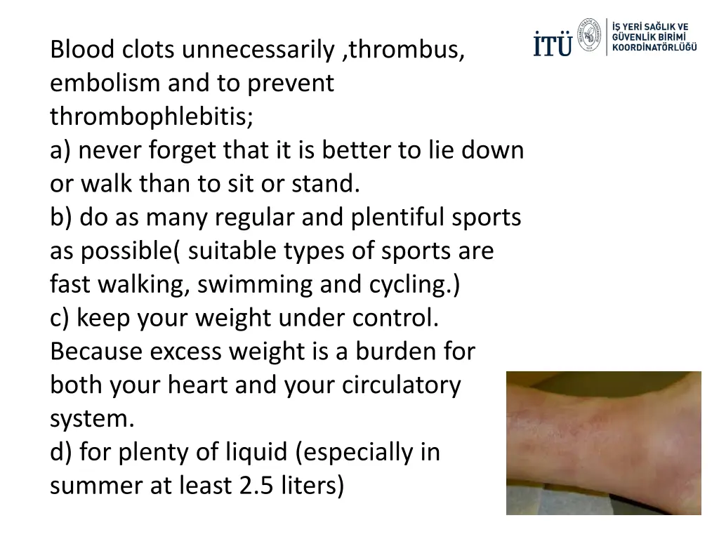 blood clots unnecessarily thrombus embolism