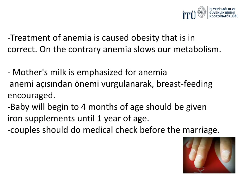 treatment of anemia is caused obesity that