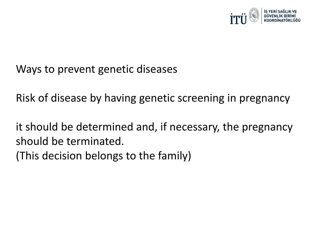 ways to prevent genetic diseases