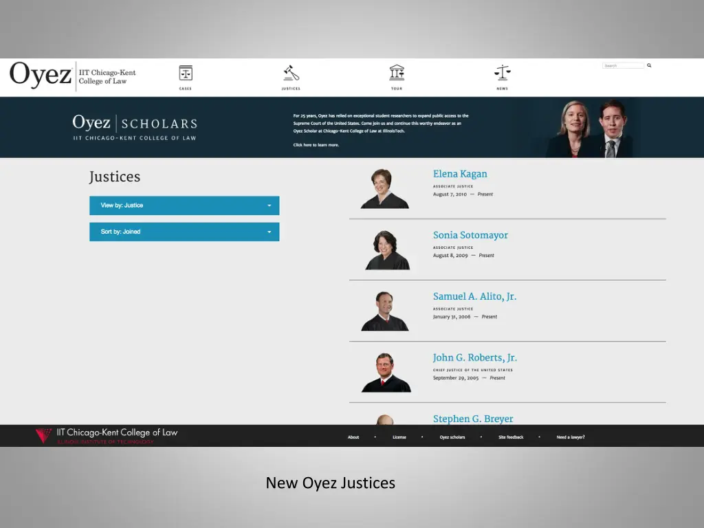 new oyez justices